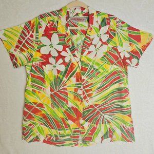 Jams World SzL made in Hawaii Buttondown Bright Tropical Hawaiian shirts